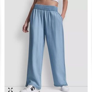 Calvin Klein Light Wash Wide Leg Pants